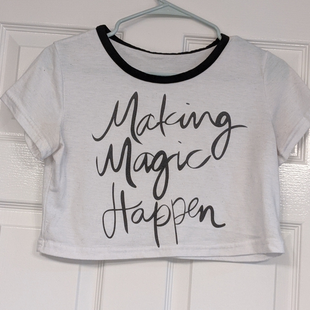 Black & White Crop Top